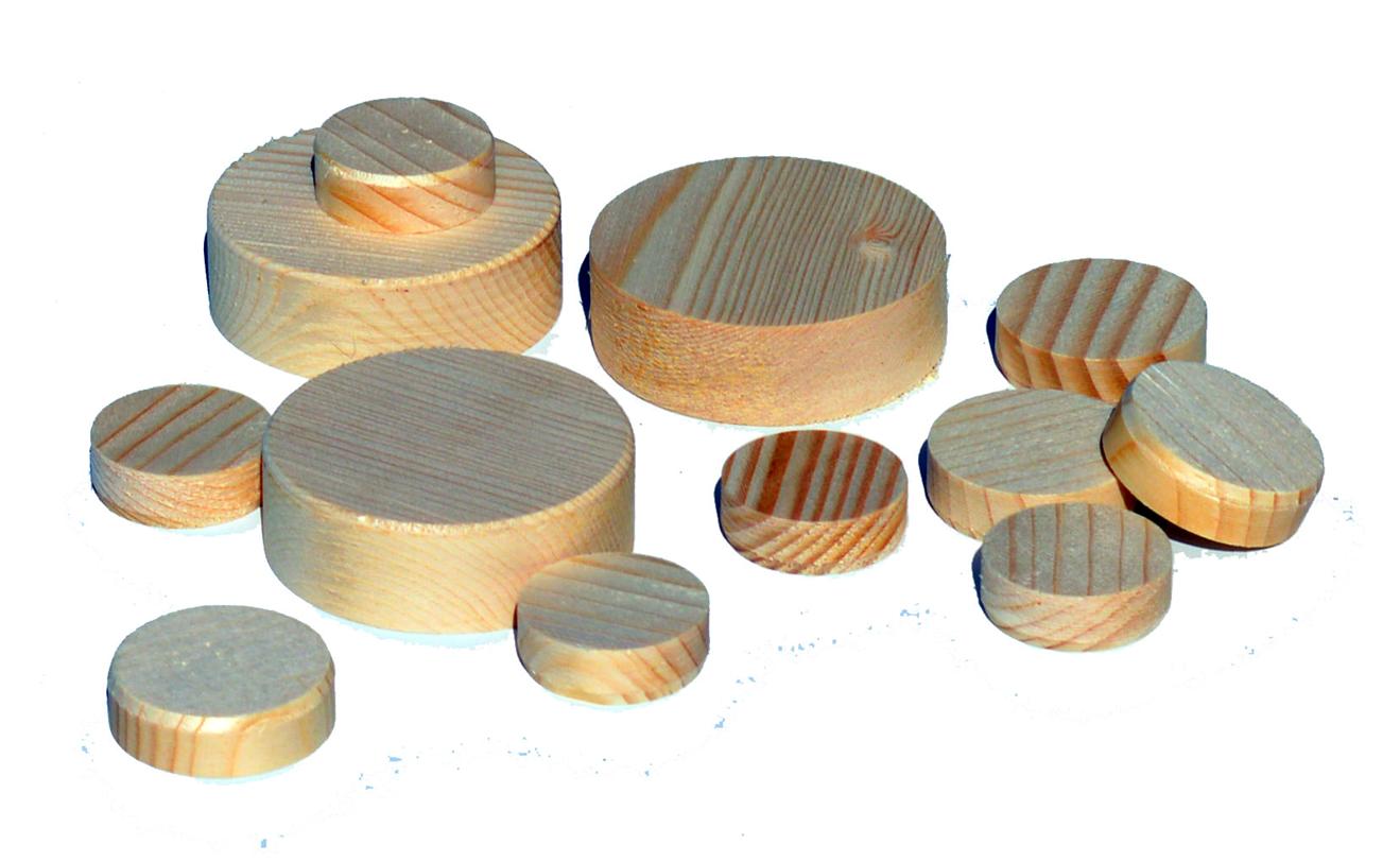 Tappi in legno lungo vena
