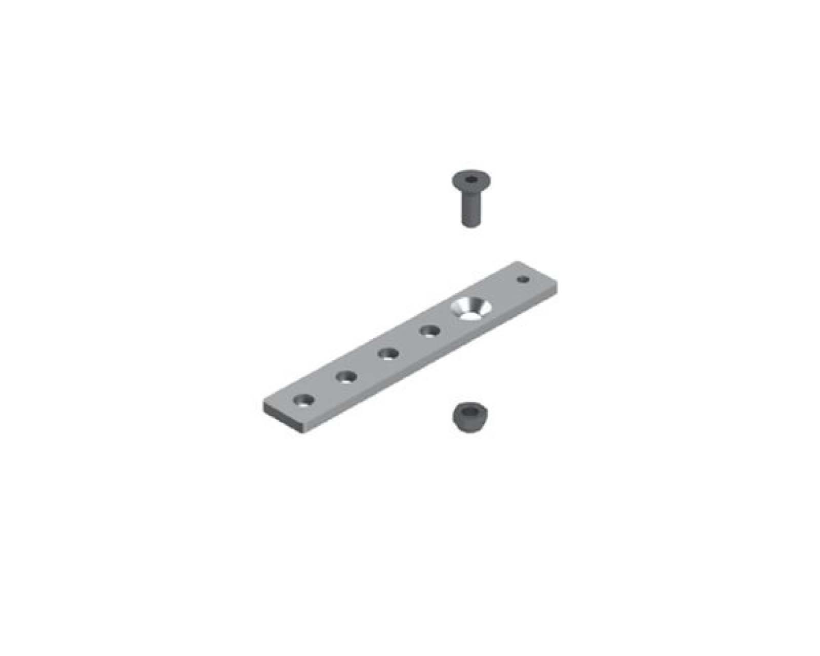 Adattatore monodirezionale per ganci sottotegola con occhiolo zincato 5 fori 10